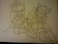 Stella and Shiloh for EvolutionFreak [ ART TRADE ] by EmbertheArtist