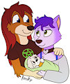 Mossflower and Dianna - by RockyFennek by FoxyFemme