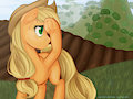 Applejack card art 2016 by aisuroma