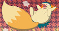 Typhlosion with tail by Sawarareshi