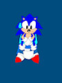 sonic on a potty chair